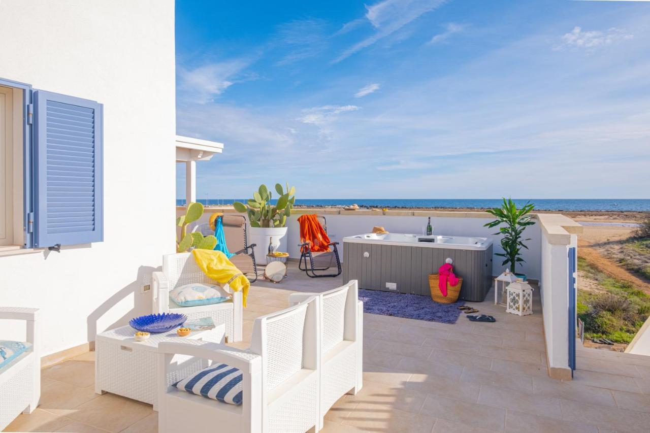 Villette Lux Fronte Spiaggia - Torre Pali 外观 照片