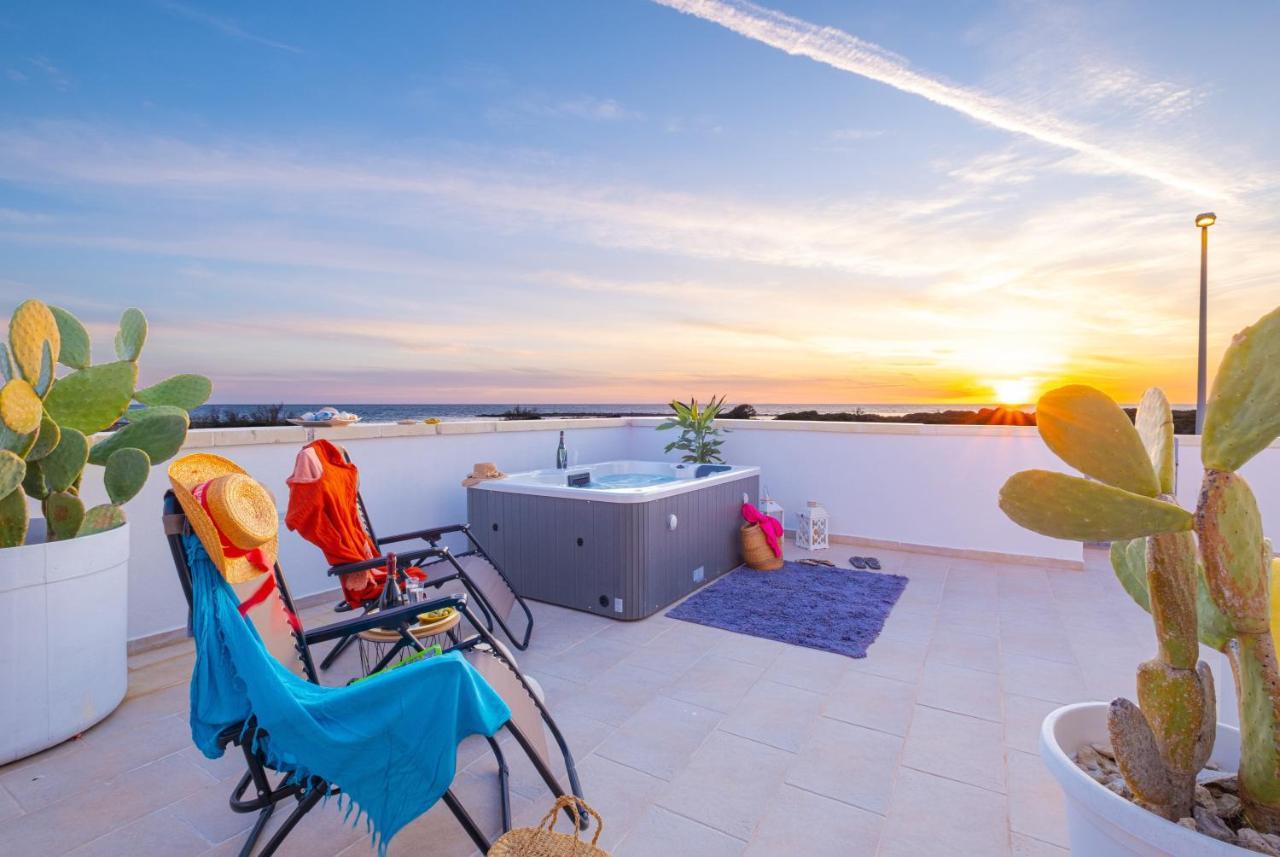 Villette Lux Fronte Spiaggia - Torre Pali 外观 照片