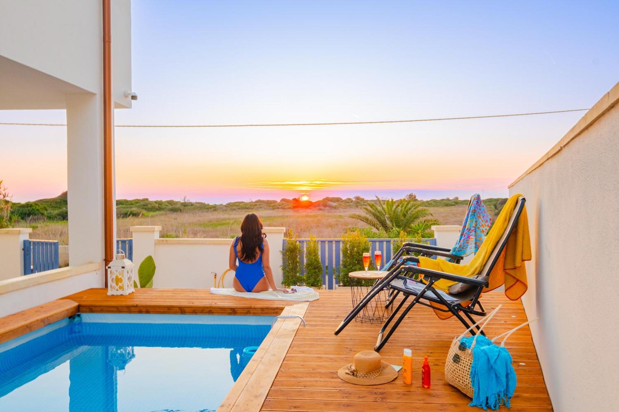 Villette Lux Fronte Spiaggia - Torre Pali 外观 照片