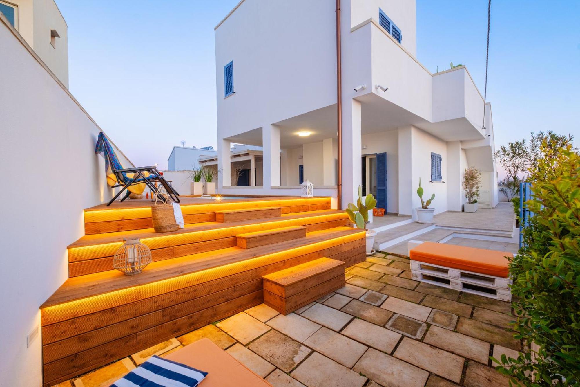 Villette Lux Fronte Spiaggia - Torre Pali 外观 照片