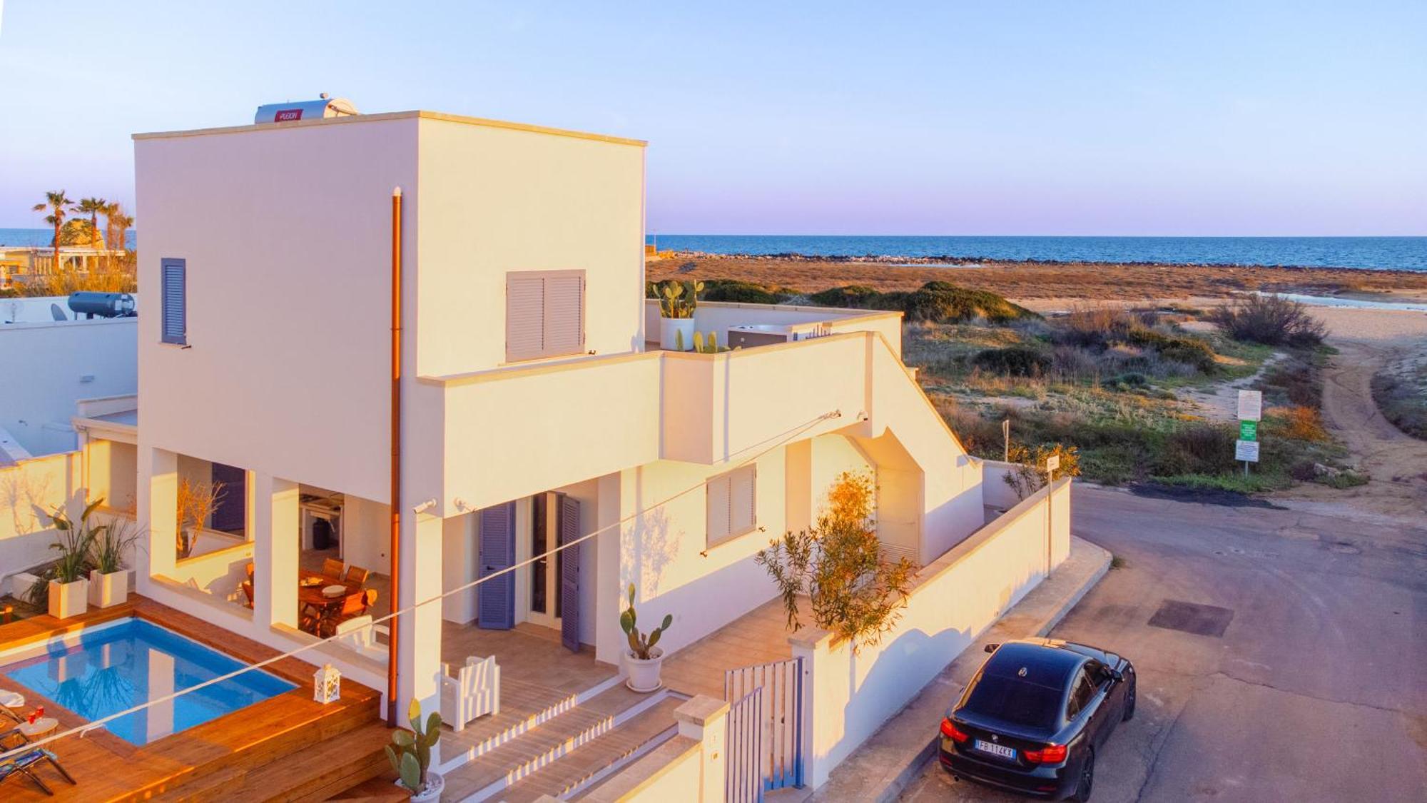 Villette Lux Fronte Spiaggia - Torre Pali 外观 照片